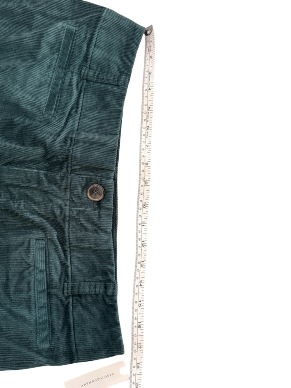 Anthropologie Green Corduroy Wide Leg Pants - Picture 13 of 15